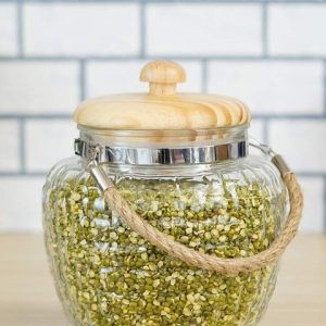 Femora Transparent Glass Kitchen Storage Jars