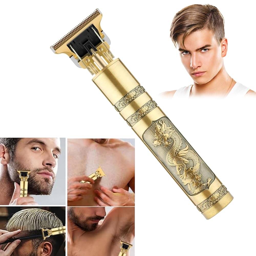 GATIMAN HairTrimmer Gold Cordless Beard Trimmer With 125 minutes Runtime