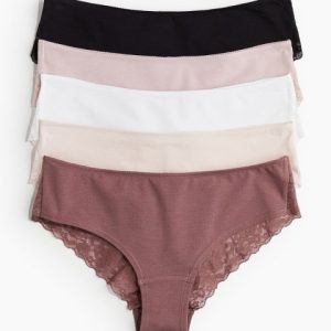 H&M Pack Of 5 Anti Microbial Hipster Briefs-1011444017
