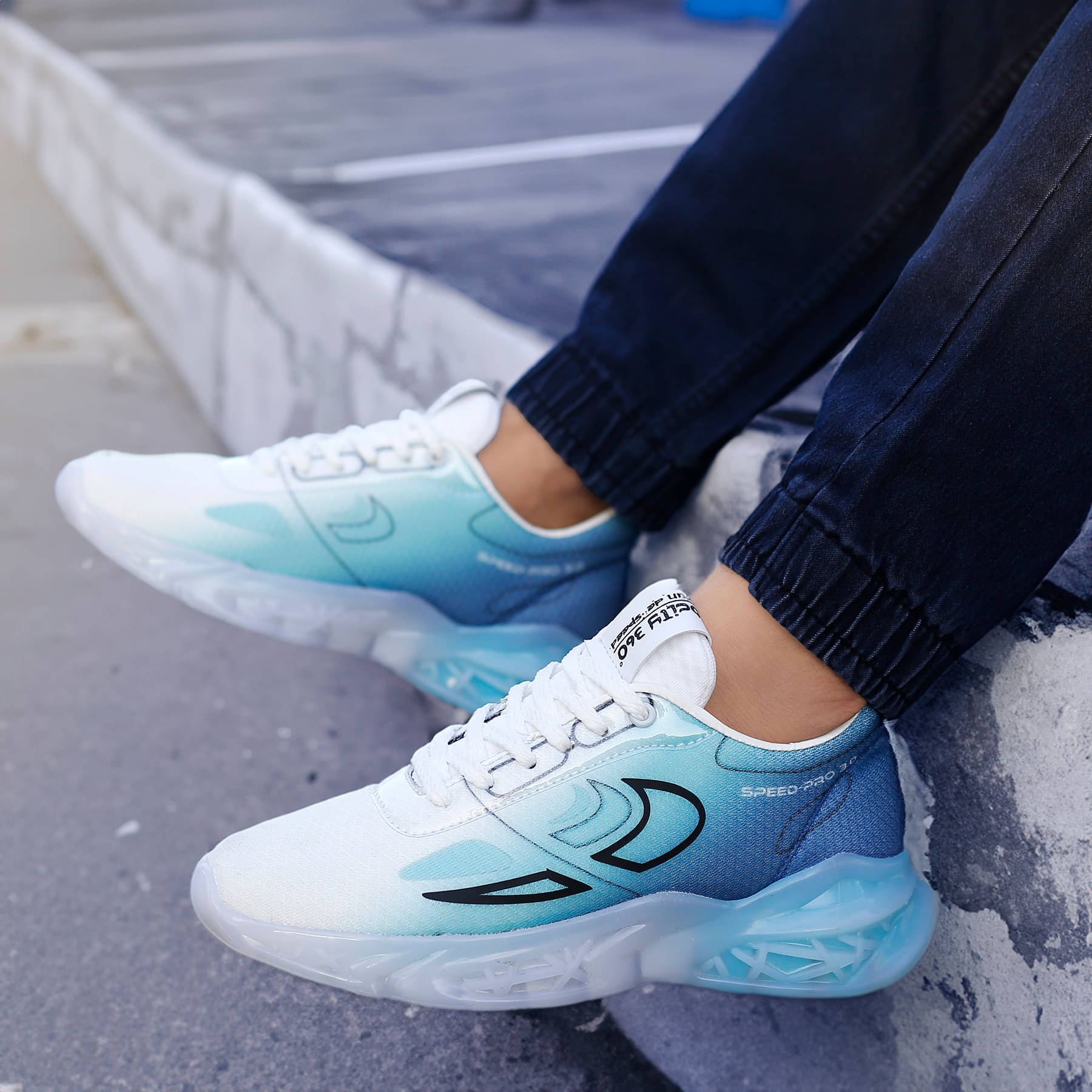 JK Port Sports Shoes for men Blue Men's Sports Running Shoes