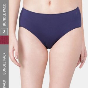 Jockey Pack Of 2 High Coverage Micro Modal Hipster With Ultrasoft Concealed Waistband-1802