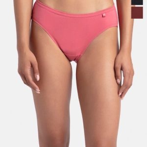 Jockey Pack of 3 Medium Coverage Super Combed Cotton StayFresh Bikini-1410