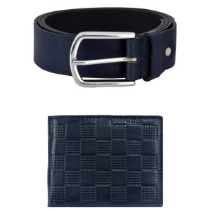 leather wallet with belt