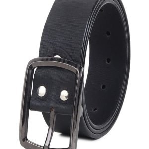 Loopa - Black Leather Men's Formal Belt ( Pack of 1 )