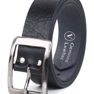 Loopa - Black Leather Men's Formal Belt ( Pack of 1 )