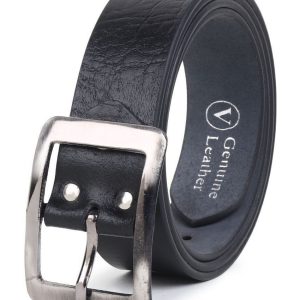 Loopa - Black Leather Men's Formal Belt ( Pack of 1 )