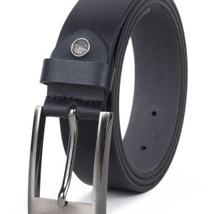Loopa - Black Leather Men's Formal Belt ( Pack of 1 )