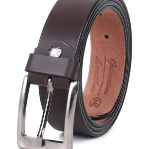 Loopa - Brown Leather Men's Formal Belt ( Pack of 1 )