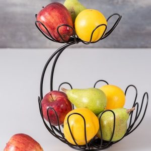 nestroots Black Solid Fruit Basket