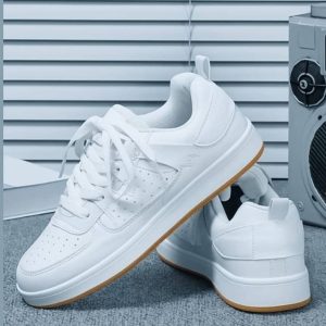 NILATIN Trendy White Casual White Men's Sneakers