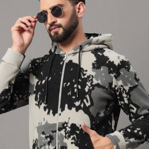 OGEN Polyester Hooded Men's Sweatshirt - Grey ( Pack of 1 )