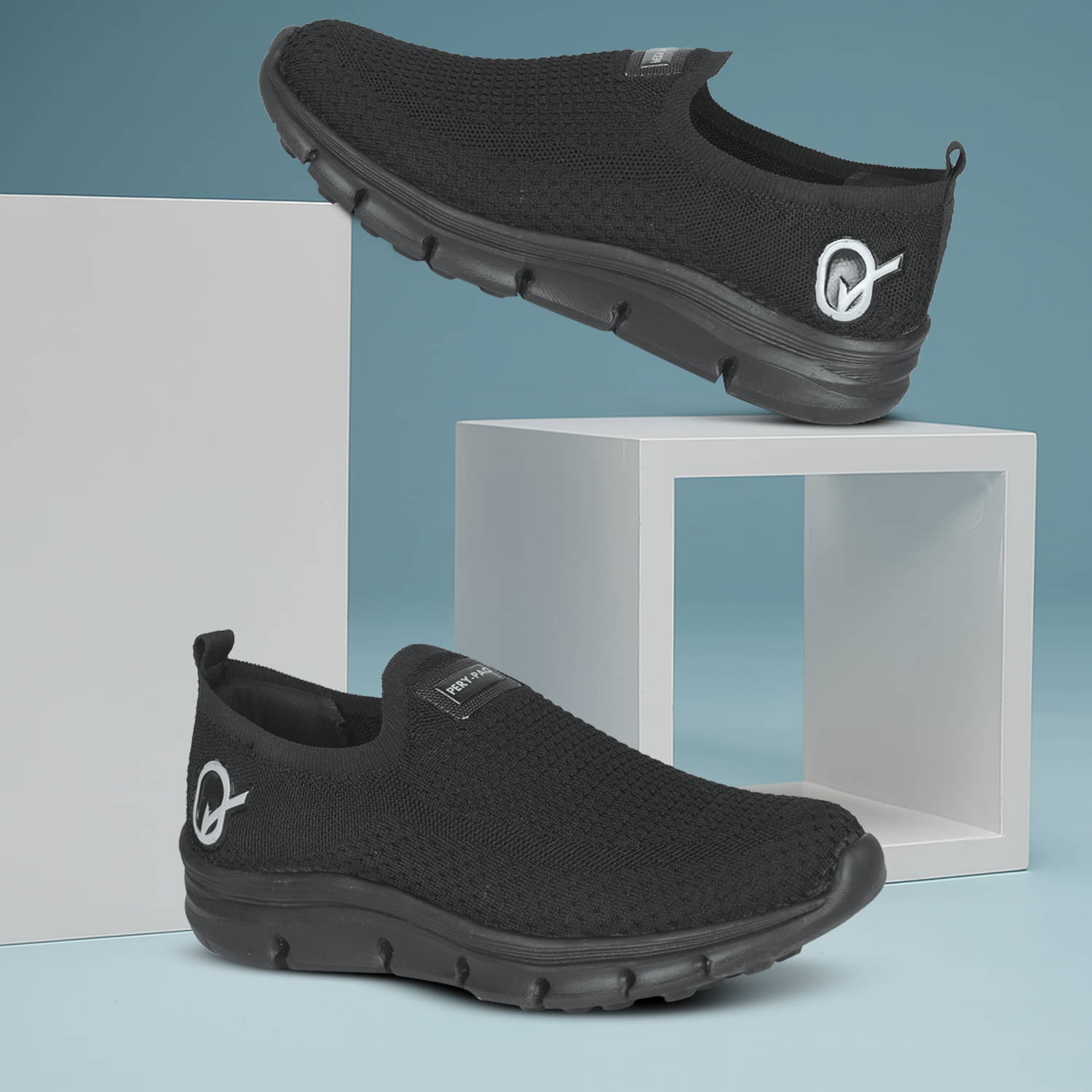 PERY PAO PP_6000 Black Men's Sports Running Shoes