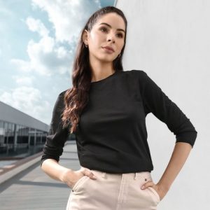 Roadster Women Black Pure Cotton T-shirt