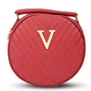 Sageware Sling Bag Faux Leather Set of 1 ( Maroon )