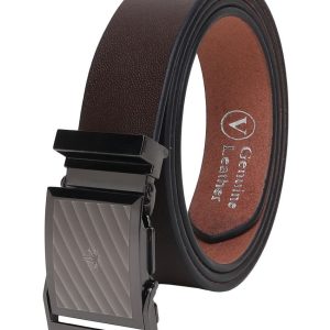 SILKSHOPPING - Brown 100% Leather Men's Formal Belt ( Pack of 1 )