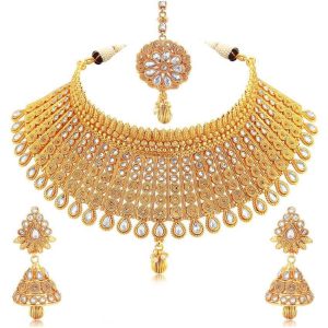 Sukkhi - Gold Alloy Necklace Set ( Pack of 1 )