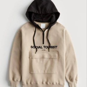 Try This Fleece Hooded Men's Sweatshirt - Brown ( Pack of 1 )