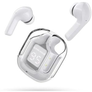 VEhop Ultrapods Bluetooth True Wireless (TWS) In Ear 30 Hours Playback Fast charging,Powerfull bass IPX4(Splash & Sweat Proof) White