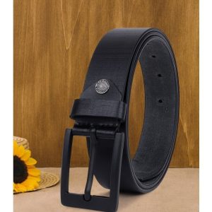 WARCKS - Black 100% Leather Men's Formal Belt ( Pack of 1 )